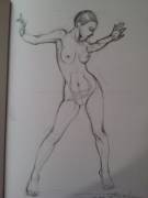 [OC] Nude Sketch by Paulina Vassileva (pauscorpi)