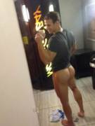 At the tanning salon