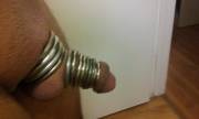 SPUN SISSY CLIT LOCKED IN STEEL RINGS