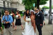 Wedding crasher. ..naturally.