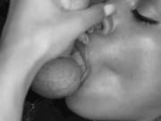 B&amp;W closeup