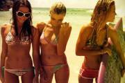Three babes one board