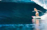 Taking on the big waves