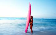 Maya Gabeira posing by the water