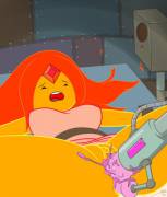 Princess Bubblegum's Sex Machine on Flame Princess