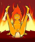 Legs up Flame Princess