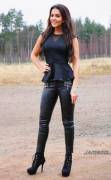 Black on black