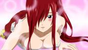 Erza being seductive