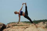 Yoga performed in nature makes some interesting pics.