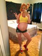 29W Preggo Misty Cosplay