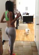 Tastefully White Yoga Pants