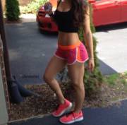 Hot Pink Running Shorts