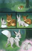 [M] Eevee x [F] Shiny Eevee Valentines Comic