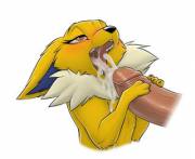 [Coed] Jolteon Recieving a Load [M] Human