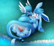 [F] Dragonair [M] Glaceon