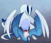 Team Mystic! (Articuno 1x[M] solo; 2x[F] solo; 4x Lugia [M] x Articuno [F]; 1x Glaceon [M] x Articuno [F]; 8 Images Total)