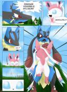 [Comic] How to Tame a Fairy. Lucario [M] x Sylveon [F]