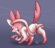 Sylveon [F] pleasures herself