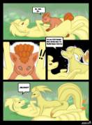 Revelations. Vulpix [M] and Ninetails [F]