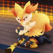 Braixen [F] takes down Pikachu Libre [F] - Darkmirage