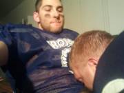 In the locker room