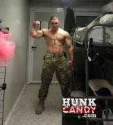 Army Stud Flexing