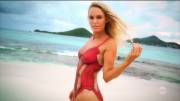 Danish pro tennis player Caroline Wozniacki naked with bodypaint