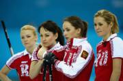 The Russian curling team. Damn!