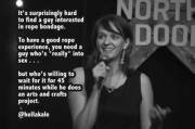 What am I supposed to do, join a macrame club? [xpost /r/standupshots]