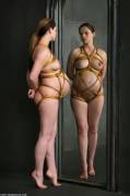 Pregnant Shibari.