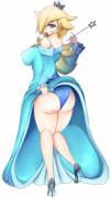 Rosalina showing what's under her dress [by me]