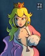 Princess Peach peeling off the cat suit [tvma]