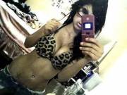 Cheetah print bra