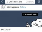 Let me sin in peace Sans