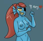 Undyne showin' off