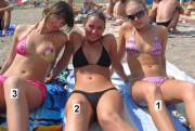 3 girls in bikinis (#1 is smoking hot!)