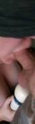 Treated hi[m] to a blowjob with my hitachi wand while blind[f]olded...