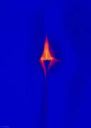 Thermographic cameras detect radiation in the infrared range of the electromagnetic spectrum (roughly 9,000–14,000 nanometers or 9–14 µm) and produce images of that radiation, called thermograms. [wikipedia]