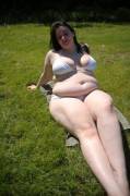 Pale bikini