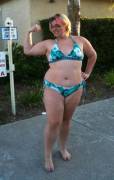 Because 270lbs still looks amazing in a bikini. =)