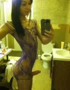 Body stocking selfie