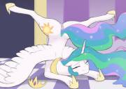 Flexible Princess Celestia [solo] (artist: arareroll)