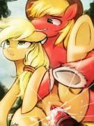 Applejack and Big Mac makin some apple sauce [M/F][incest][album] (artist: lumineko)