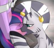 This looks consensual, right? [Twilight][Zecora][F/F]