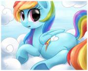 Rainbow dash butt [suggestive]