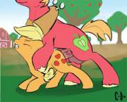 Big Mac and Applejack sex [M/F][animated][incest] (artist: clopper-dude)