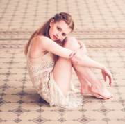 On the floor