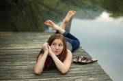 On a pier