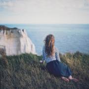 On a cliff