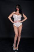 Amy Anderssen lacy leotard set